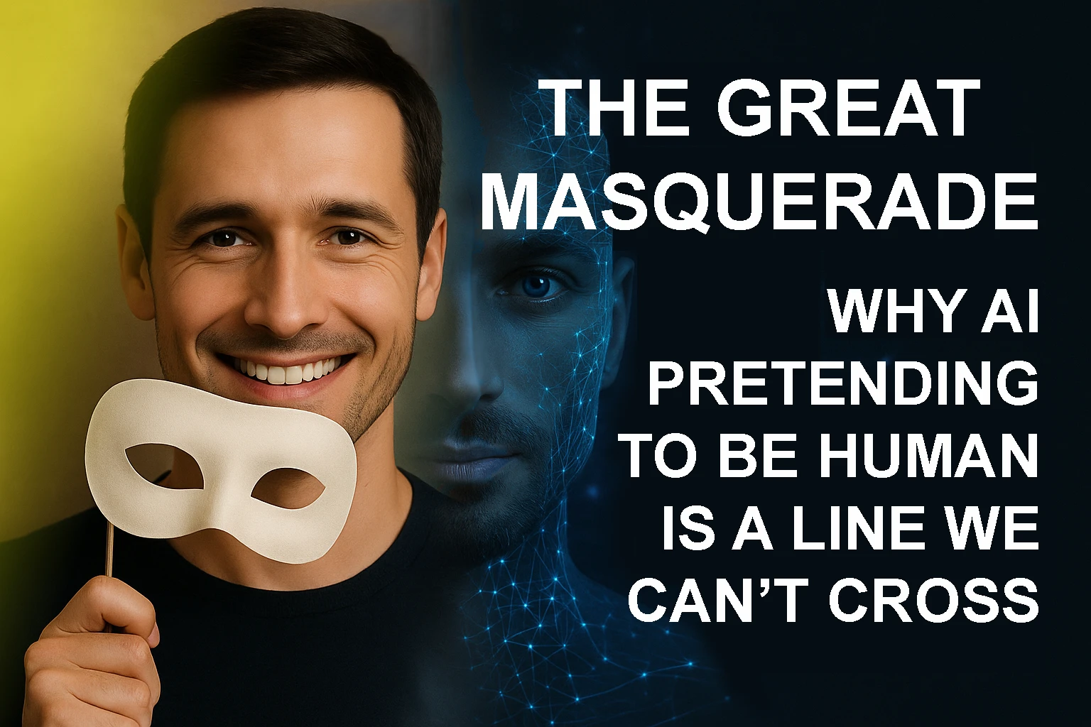 The Great Masquerade: Why AI Pretending to Be Human Is a Line We Can’t Cross