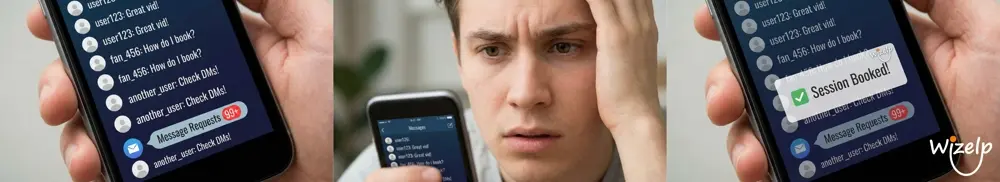 Expert hosting a paid live session with attendees on screen