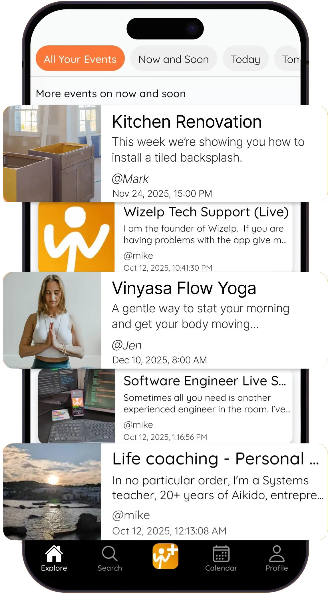 Wizelp app screenshot